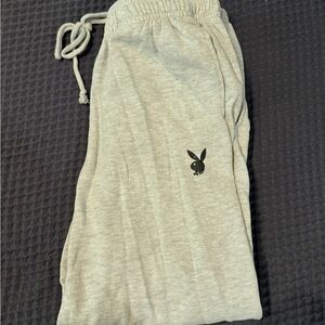 Gray Playboy Joggers